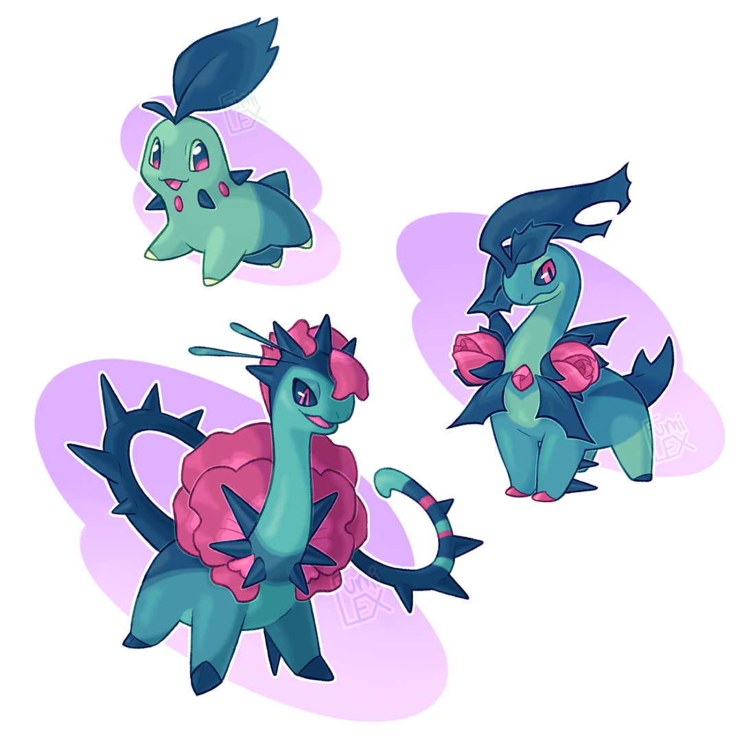 wallpapers Meganium Evolution Line rosethorn meganium line by fumi lex on
