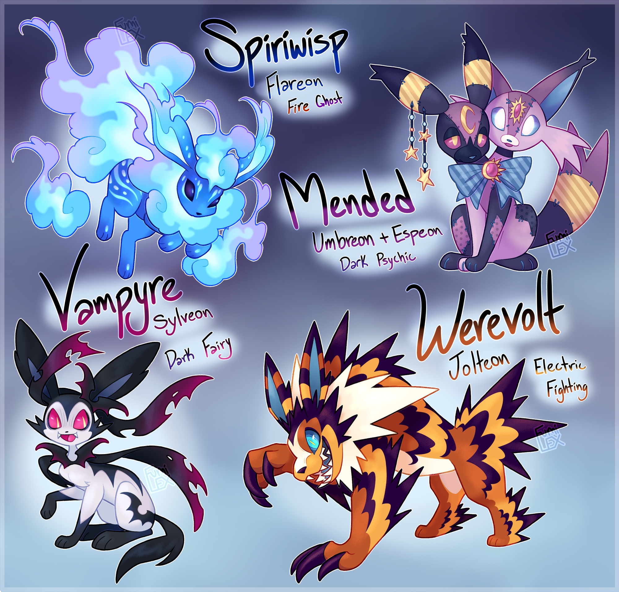 Box of eeveelutions by gaykittens on DeviantArt