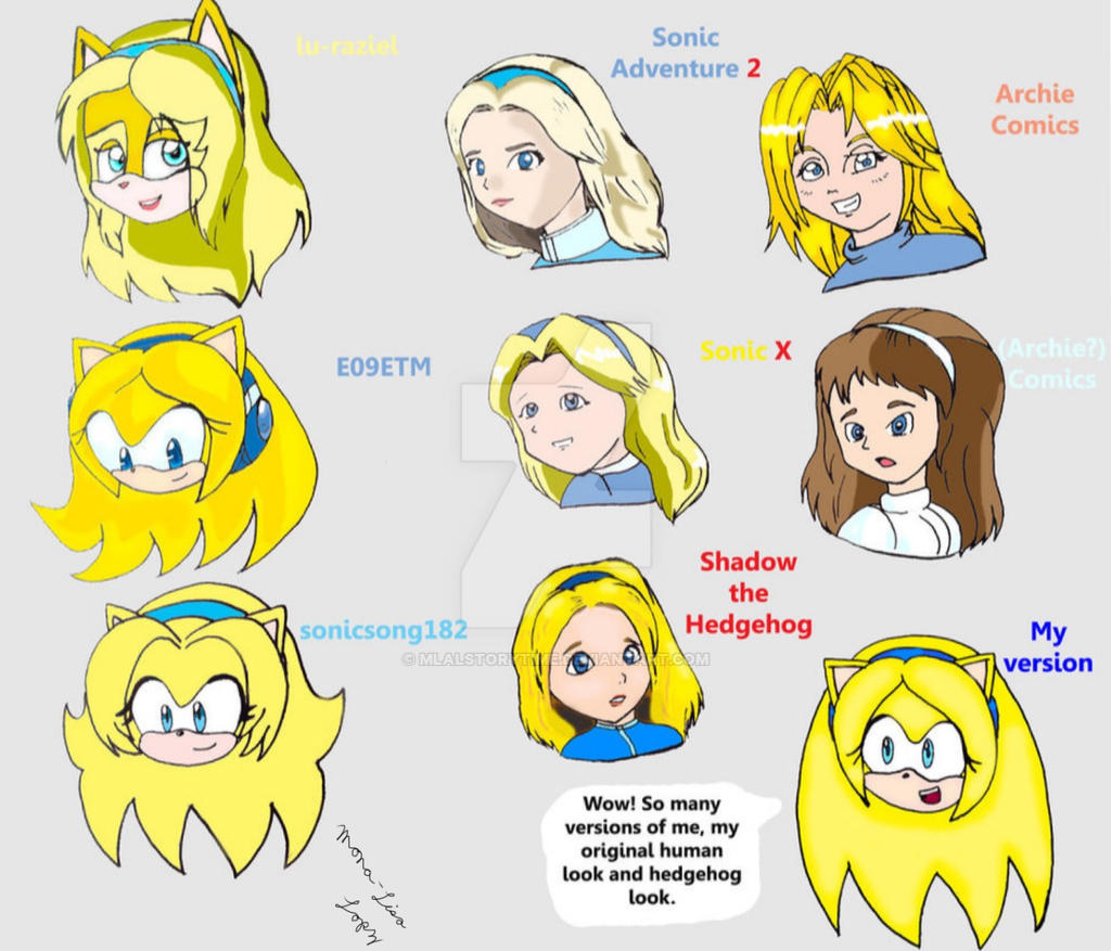 Archie Maria The Many Faces of Maria Robotnik by mlalstorytime on DeviantArt
