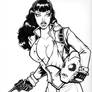 Bettie Page as the Rocketeer