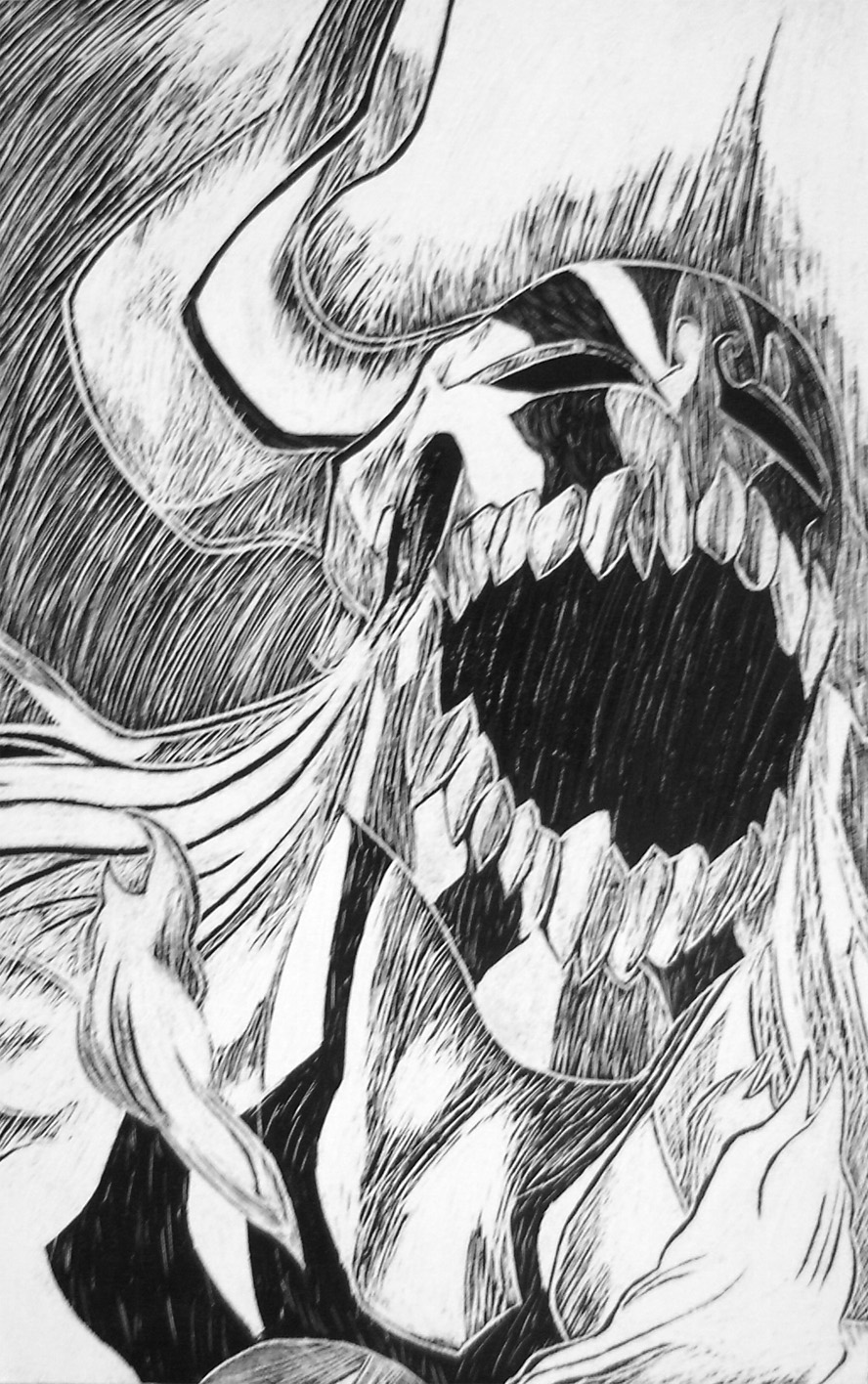 Ichigo; Vasto Lorde (Scream)  Bleach drawing, Bleach anime art