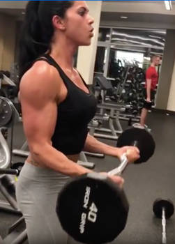 Buff Girl Lifts and Puts Guy in His Place!