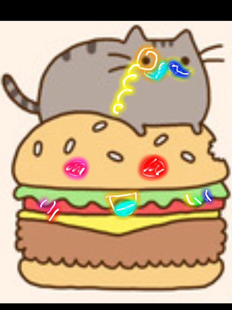 Pusheen Hamburger By Strawberrysweet San On Deviantart