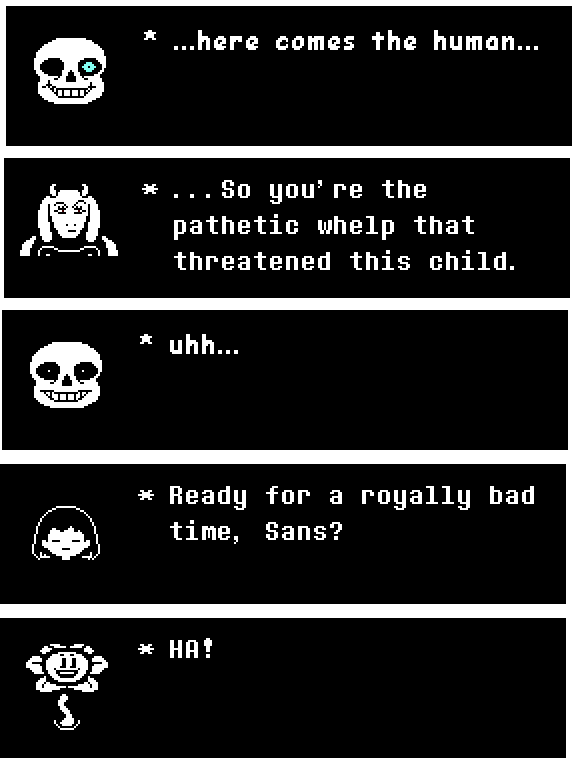 au where sans never made a promise to toriel and attacks frisk at the  beginning of snowdin, regardless of their EXP : r/Undertale
