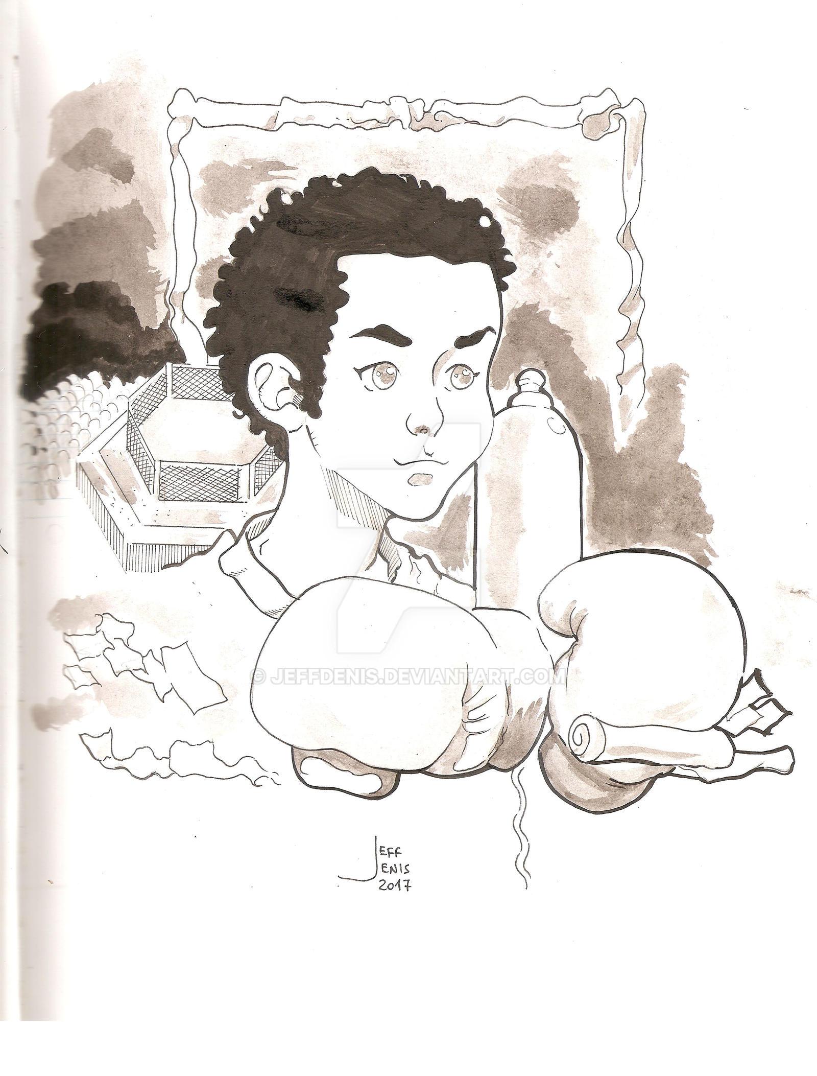 Boxing Jeff Deviantart # 1 Boxing Boy inktober 2017 by JeffDenis on DeviantArt
