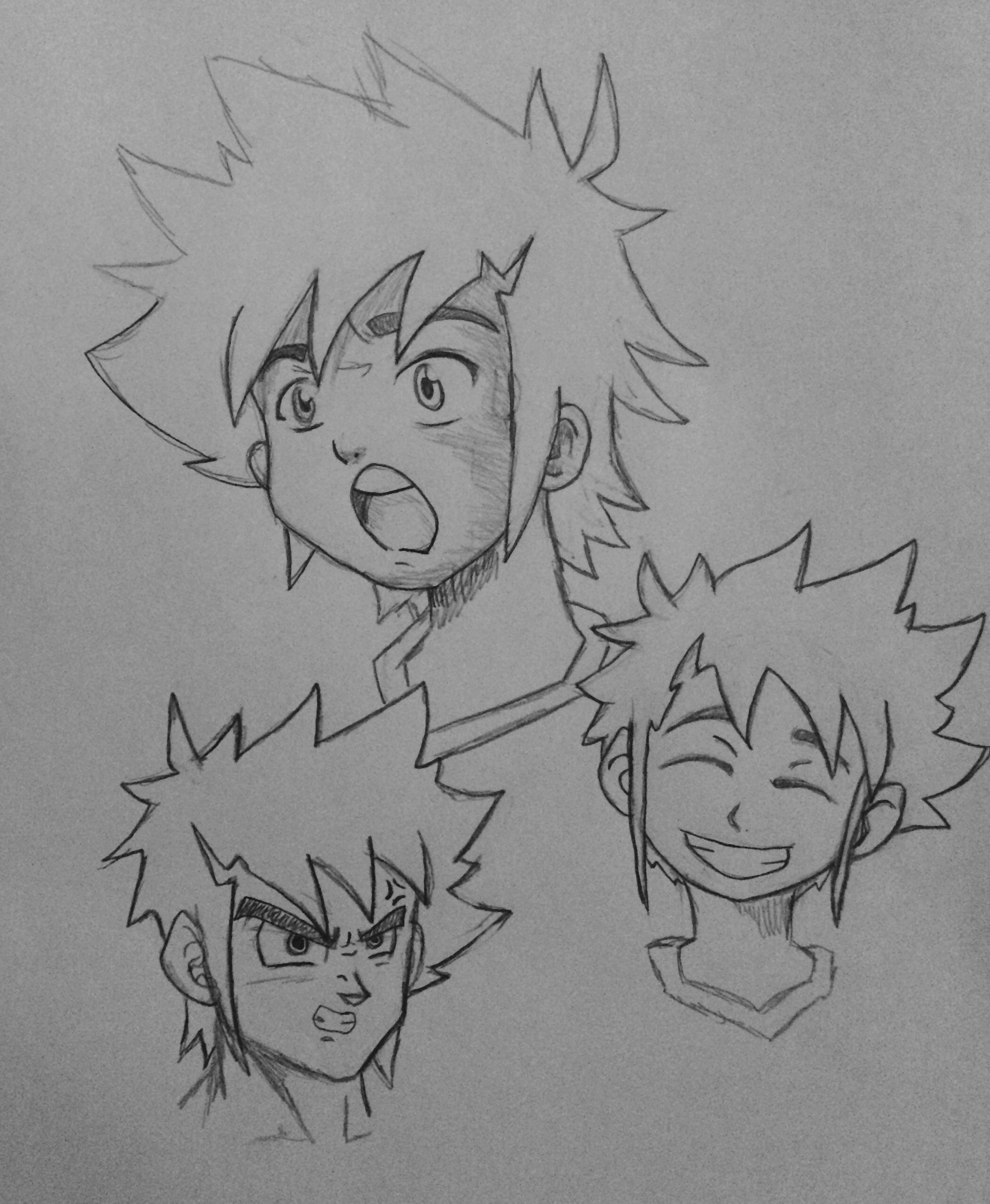 Masato face sketches