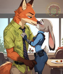 2/4 - The kisses [Judy Hopps x Nick Wild]