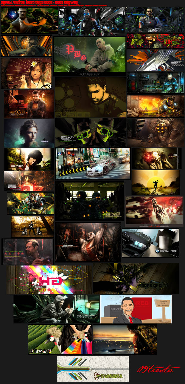 Best Tags 2008 - 2009 Tagwall by sl4vuj