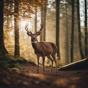 Stag in the woods