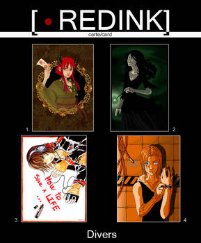 RedInk's cards - Divers