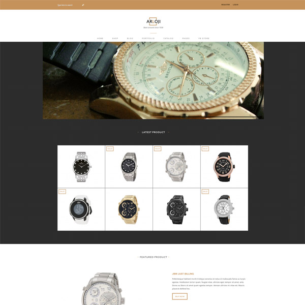 Arloji Wordpress Theme