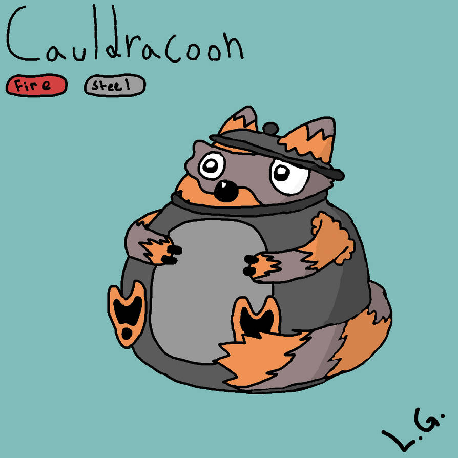 Fakemon Racoon Cauldracoon Fakemon contest entry by TroilusMaximus on DeviantArt