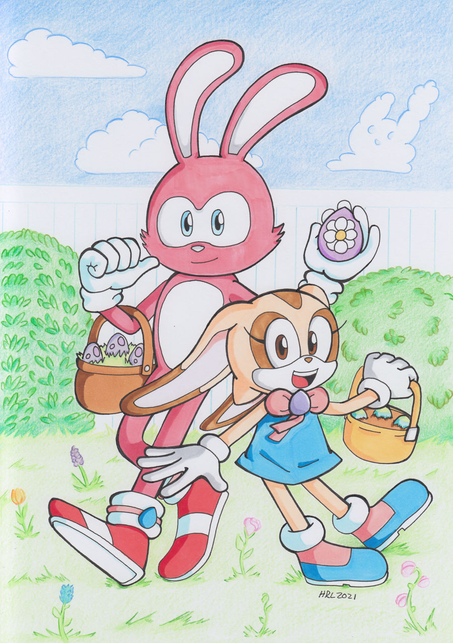 Easter with Mach and Cream by MightyRay on DeviantArt