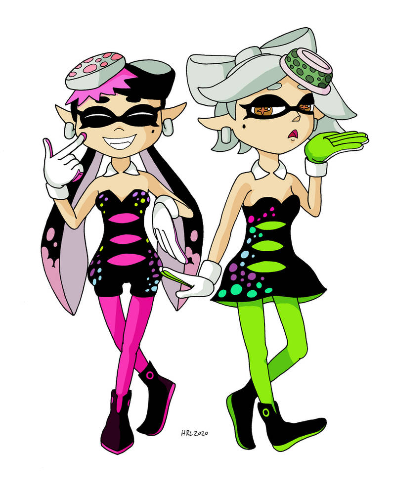 Squid Sisters (Reupload) by MightyRay on DeviantArt