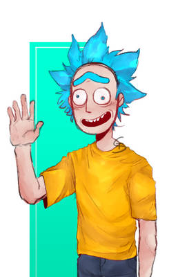 A Little Doodle of Morty!Rick