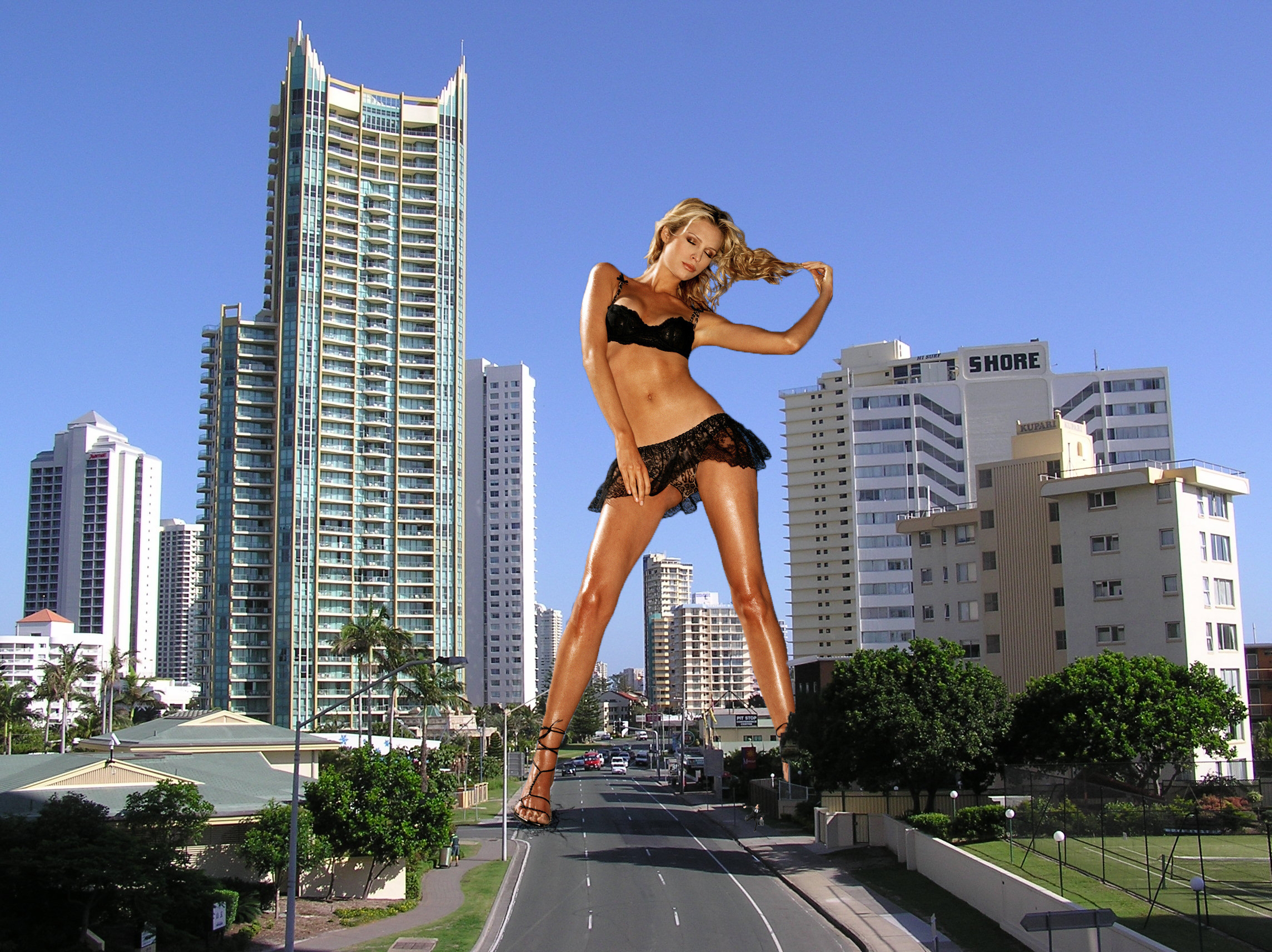 Giantess in the city 9
