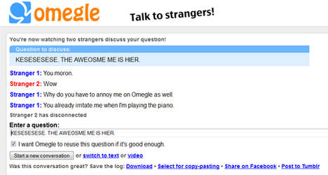 Apparently Austria uses Omegle