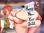 Happy New Year! 2022 Tigergirl (Totora)(term66) by Ikemura-Hiroichi