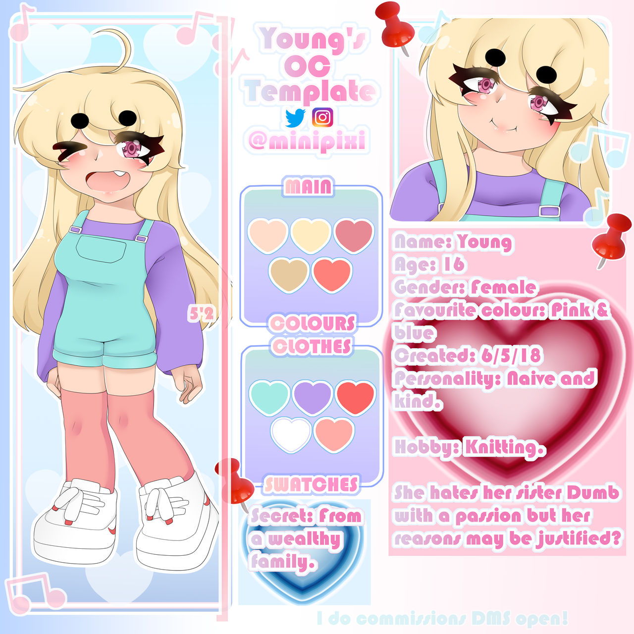 Young's OC Template by Miniyolanda on DeviantArt