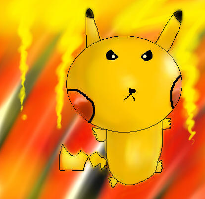 Pikachu attacking by Kechuppika on DeviantArt