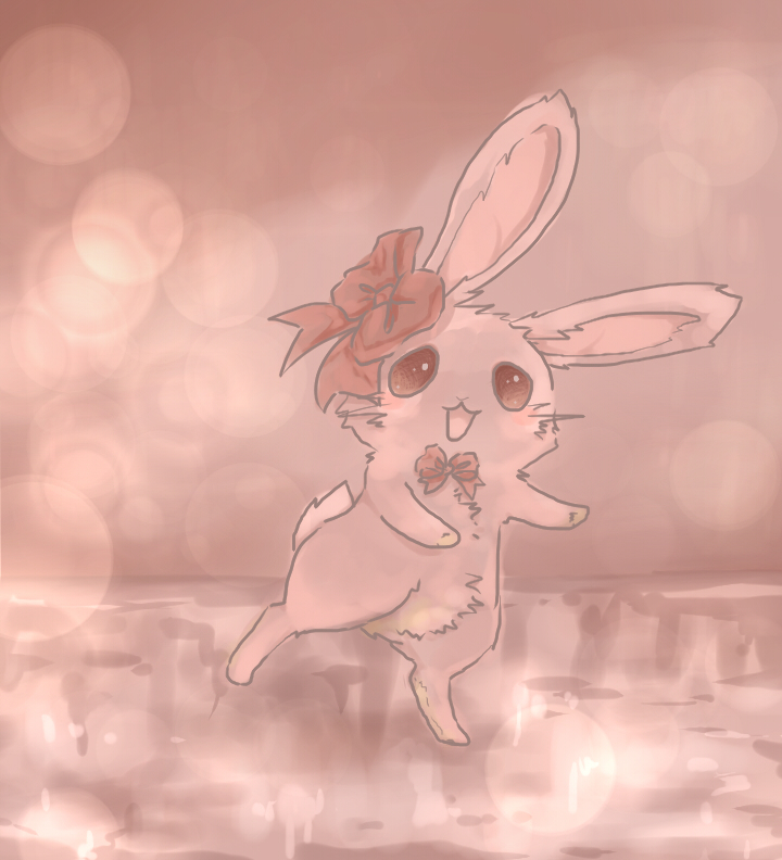 Dance of the pink bunny