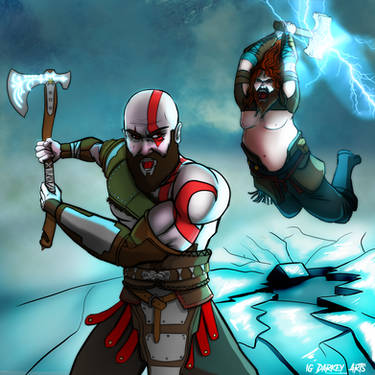 Old Kratos vs Fat Thor God of War Ragnarok by Hatredboy on DeviantArt