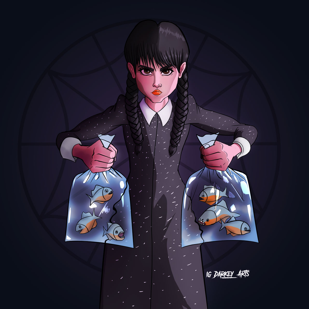 Wednesday Addams Fan Art By DarkeyArts On DeviantArt wednesday-addams-fan-art-by-darkeyarts-on-deviantart