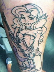 Line art pass on the tattoo!