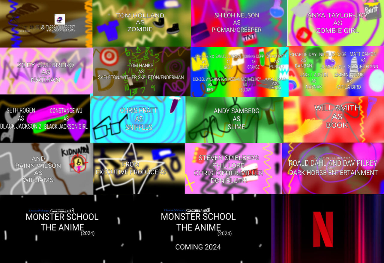 Monster School The Anime (2024) Cast Announcement by monsterschool2009