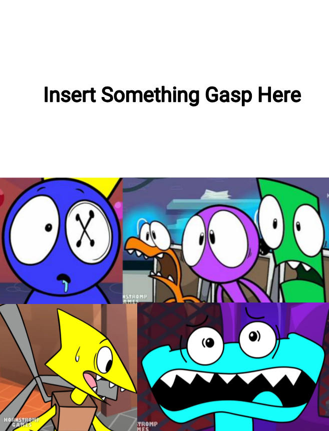 Rainbow Friends Gasp At Who/What by monsterschool2009 on DeviantArt
