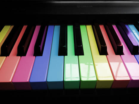 Rainbow piano