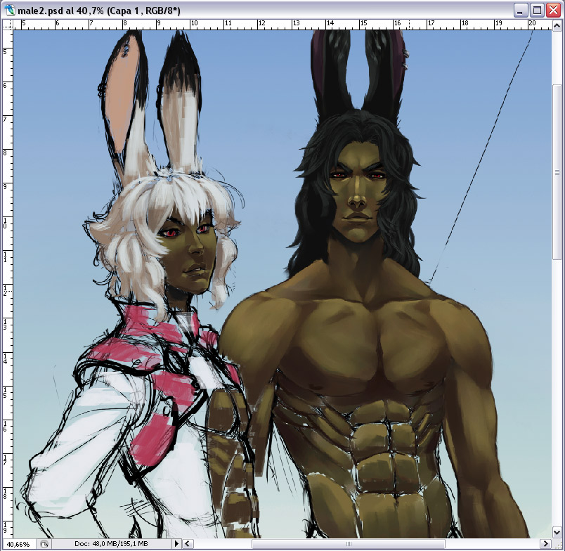 WIP Male Viera by Lelia on DeviantArt WIP Male Viera by Lelia on DeviantArt