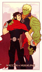 Commission: Wiccan and Hulkling