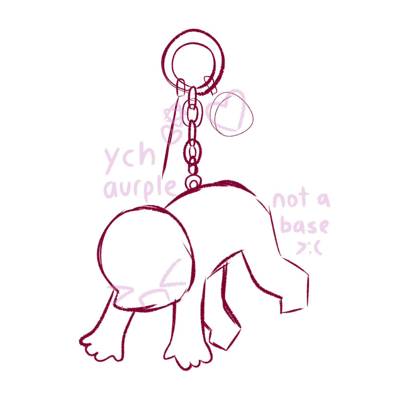 Closed keychain ych