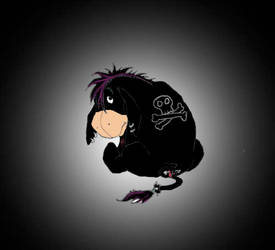 Emo Eeyore by sparkjolt