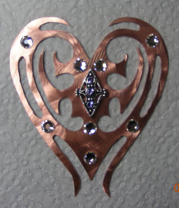 Copper Heart Pendant