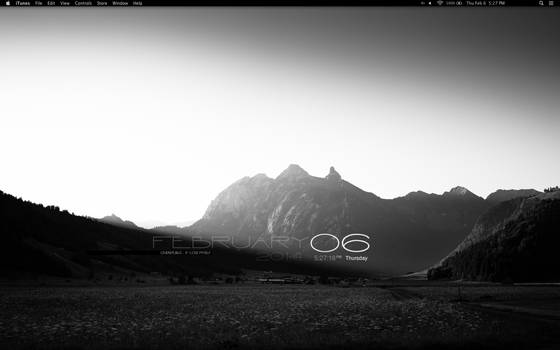 Desktop - Mac - Monochrome OS X