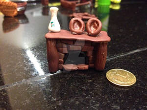 Hobbit fireplace modeling clay