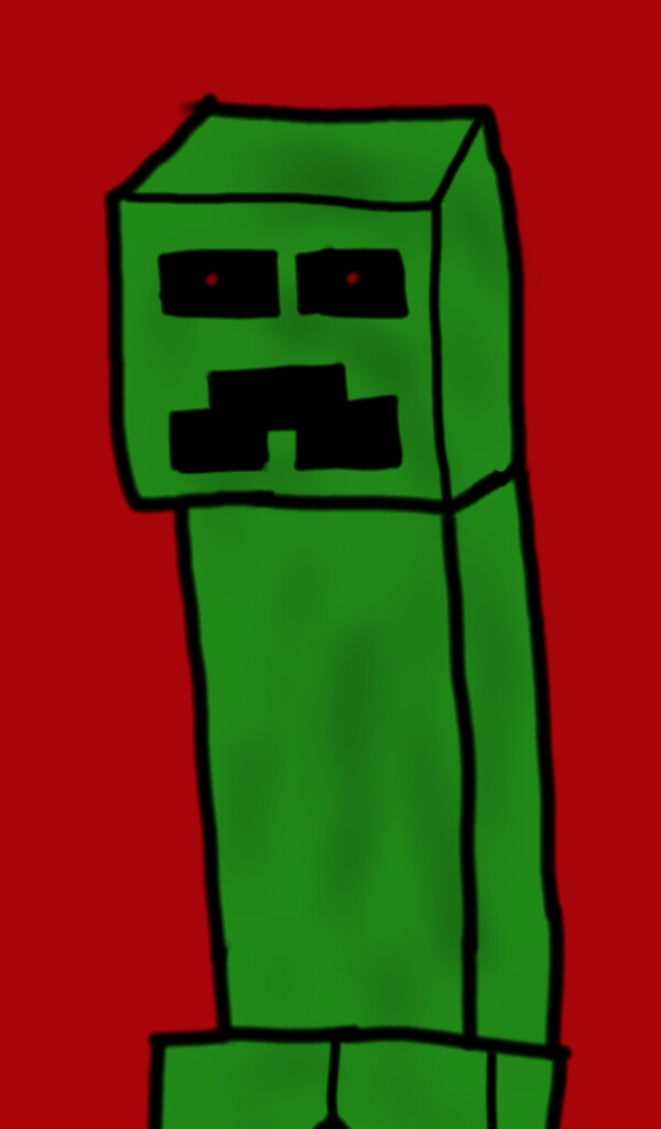 How to Draw Creeper Face, Pixel Minecraft