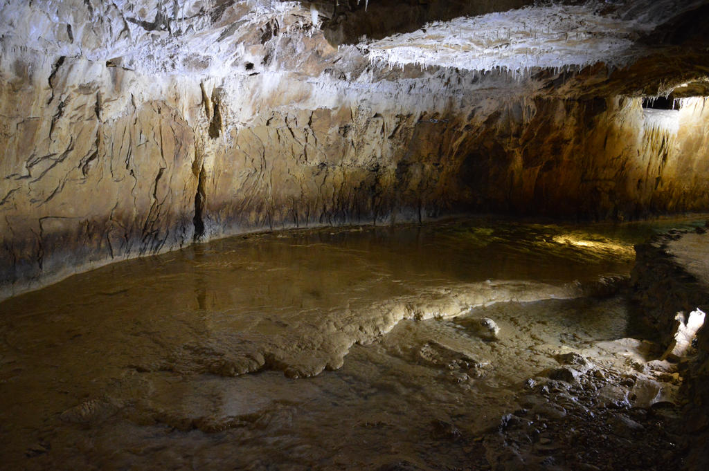 River inside the caves of Choranche 2