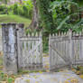 Old wooden portal