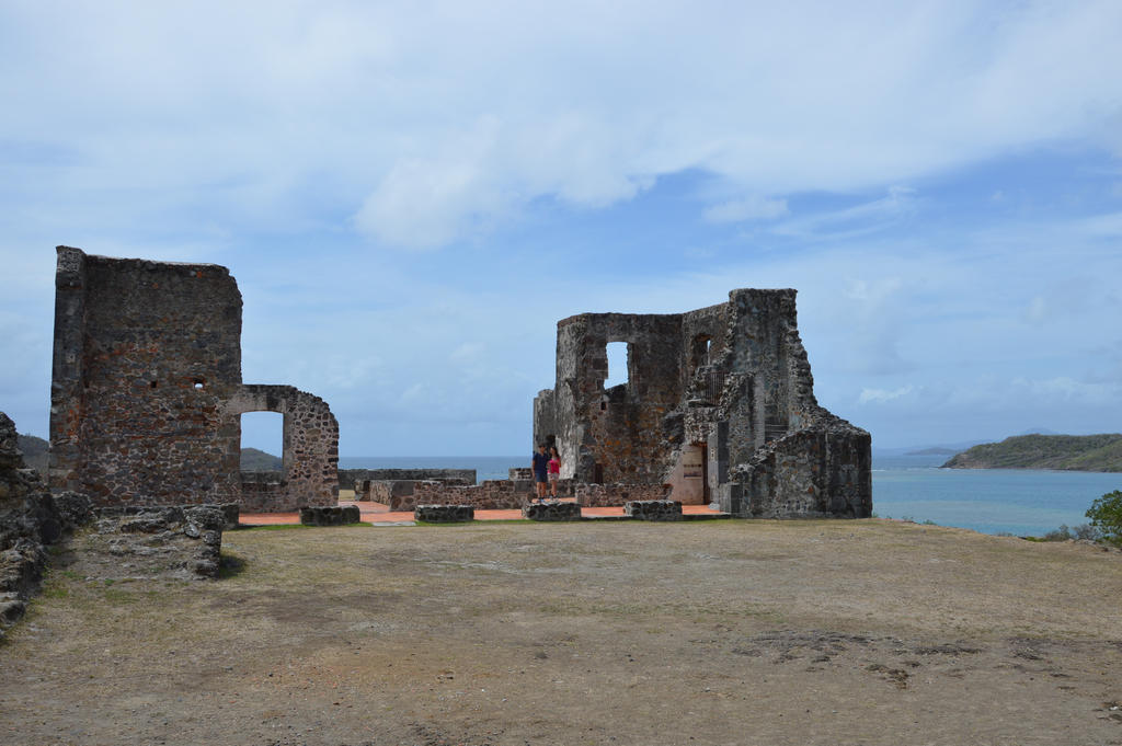 The Castel Dubuc destroyed by cyclon