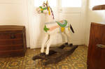 Vintage wooden rocking horse by A1Z2E3R
