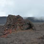 Lava rocks around old lava flow