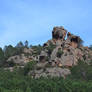 Rocks and forest to Alta Rocca in Corsica