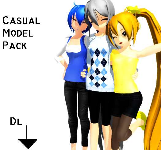 Mmd Model Pack MMD Casual model pack DL by xXNaku on DeviantArt