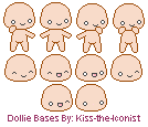 Dollie Icon Bases by Kiss-the-Iconist