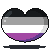 Asexual Floating Heart Icon