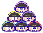 Osomatsu-san Tsum Tsum Icons by Kiss-the-Iconist