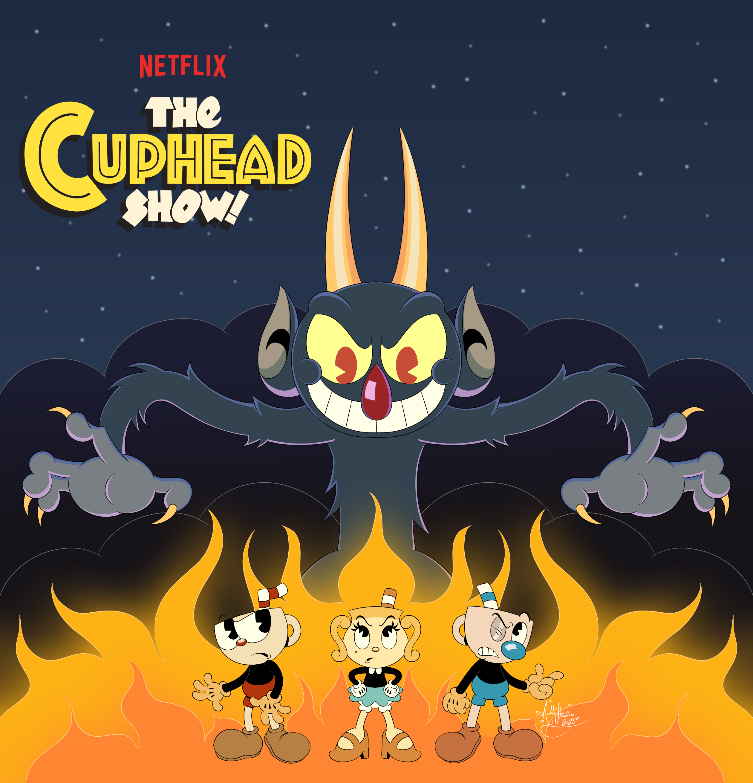 Nyaner on X: RT @tereuwuxd: happy first anniversary of cuphead show!! 💖🥹  #RENEWTHECUPHEADSHOW !!!  / X